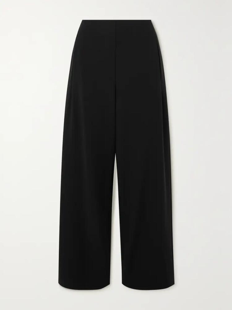 FFORME - Larissa Wool-blend Twill Straight-leg Pants - Black Cover