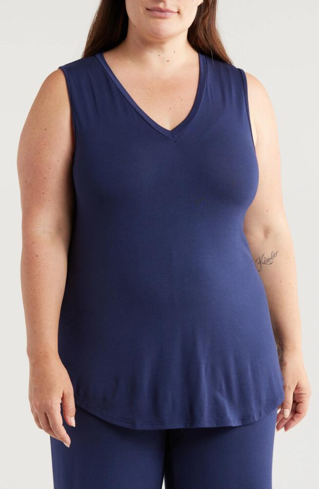 24seven Comfort Apparel V-Neck Jersey Tank in Navy Cover