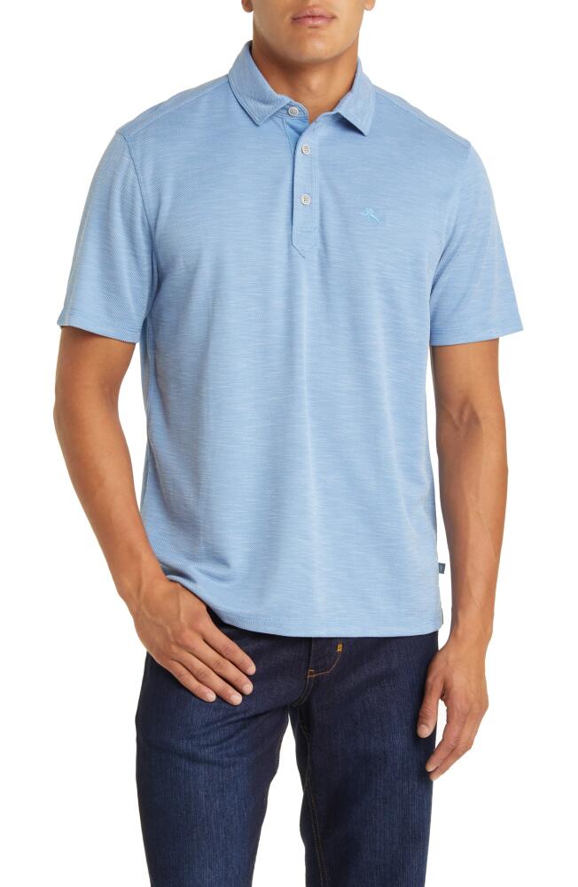 Tommy Bahama Le Cruz Point Polo in Infinity Pool Cover