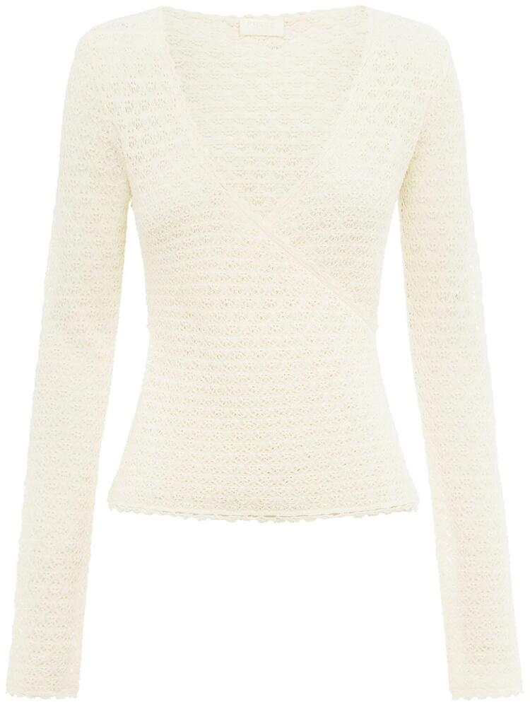 POSSE Romy Knit Wrap Top Cover