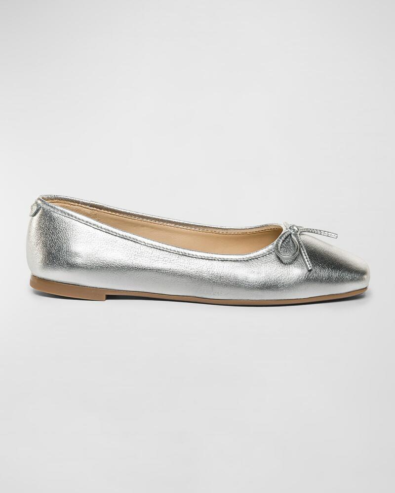 Bernardo Gwynn Metallic Bow Ballerina Flats Cover