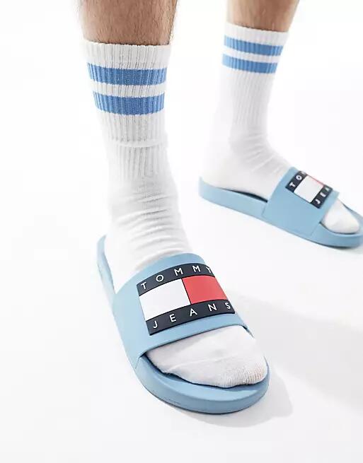 Tommy Jeans essential slides in blue Cover