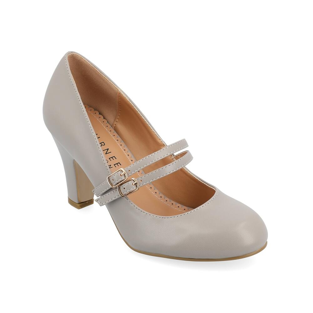 Journee Collection Wide Width Windy Mary Jane Pump | Women's | Grey Cover