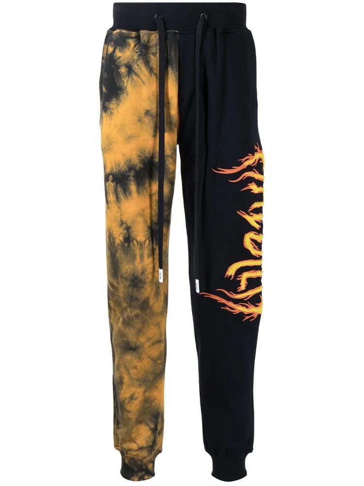 Haculla tie-dye print track pants - Black Cover