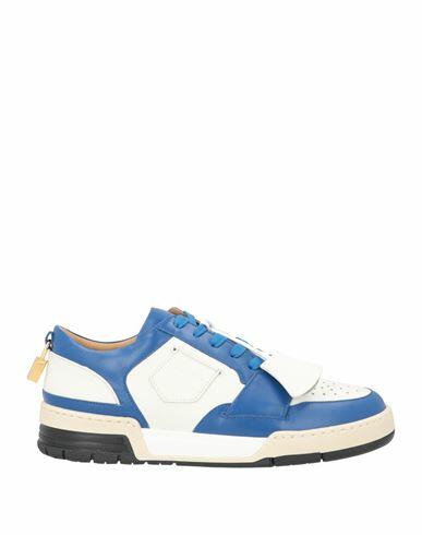 Buscemi Man Sneakers Blue Calfskin Cover