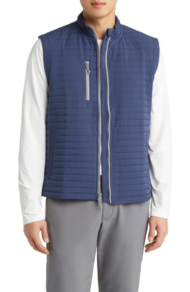 johnnie-O Crosswind Quilted Performance Vest in Wake Cover