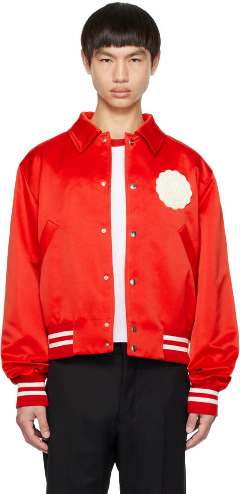 AMI Paris Red Ami de Cœur Bomber Jacket Cover