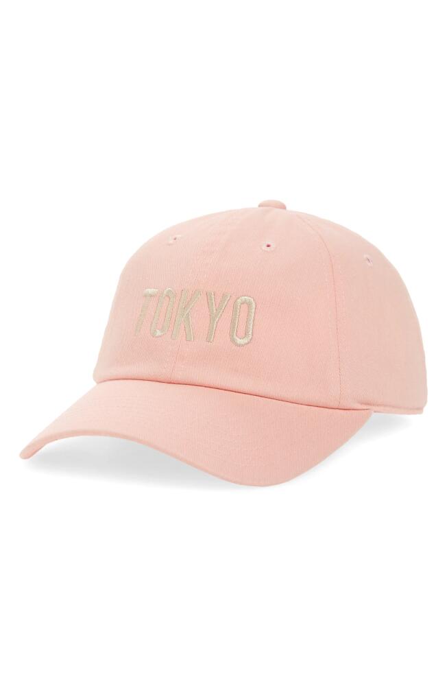 American Needle Slouch Tokyo Embroidered Baseball Cap in Club Pink Cover