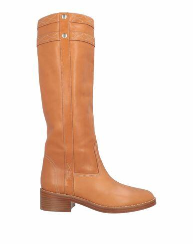 Celine Woman Boot Tan Soft Leather Cover