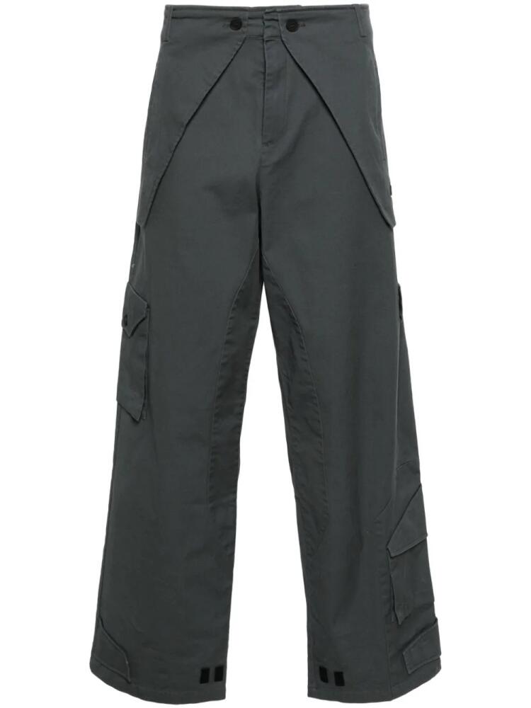 A-COLD-WALL* Overlay cotton-blend cargo trousers - Grey Cover