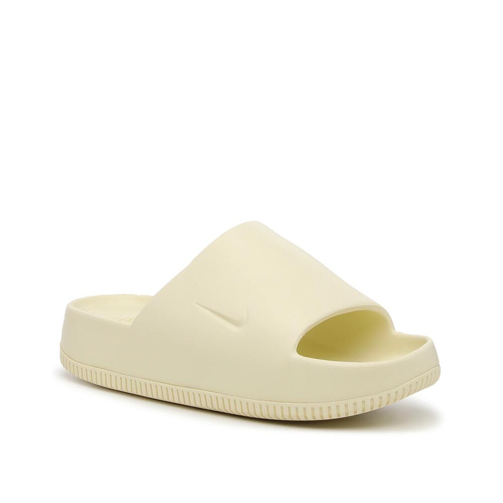 Nike Calm Slide Sandal | Women's | Light Yellow Cover