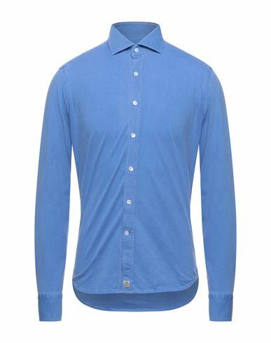 Sonrisa Man Shirt Azure Cotton Cover