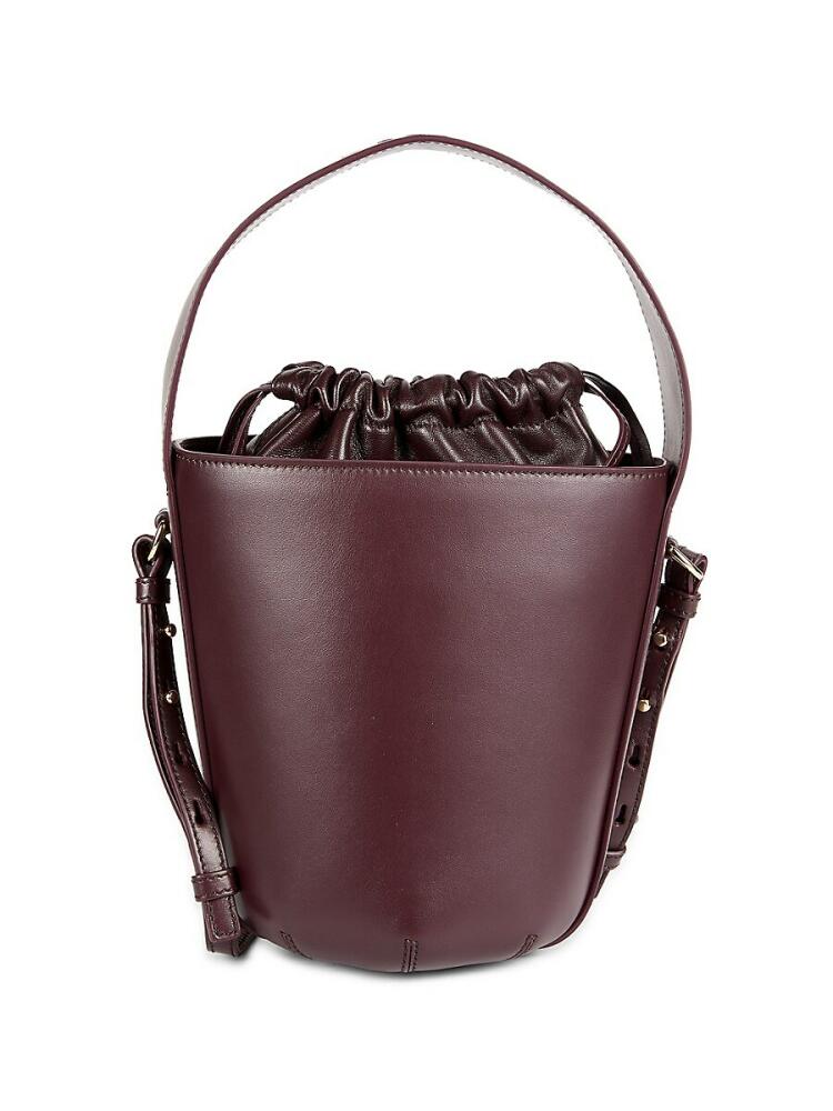 Chloé Women's Leather Bucket Bag - Burgundy Cover