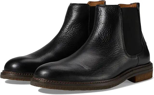 Johnston & Murphy Calder Chelsea Boots (Black Tumbled Full Grain) Men's Boots Cover