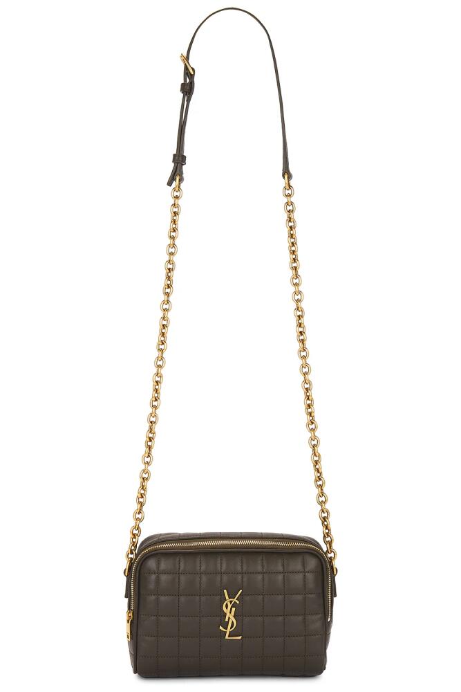 Saint Laurent Mini Camera Bag in Olive,Taupe Cover