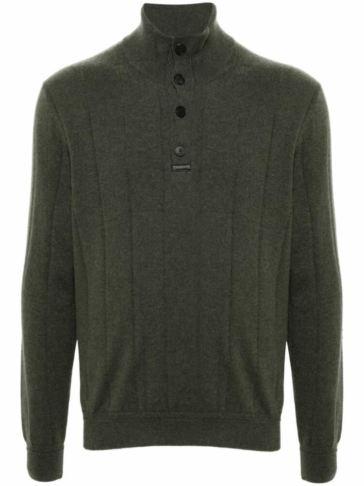 Brioni mock-neck cashmere jumper - Green Cover