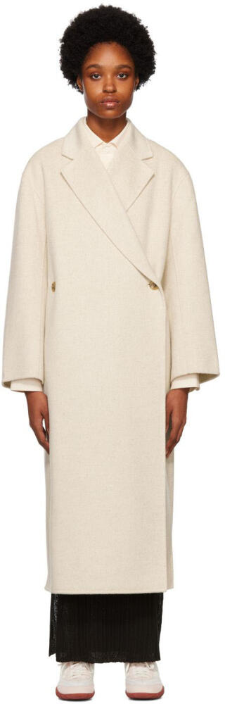 by Malene Birger Off-White Ayvian Double-Breasted Coat Cover