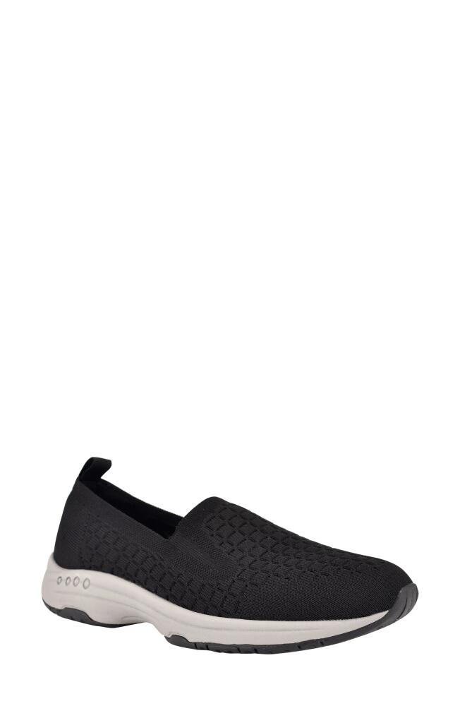 Easy Spirit Eco Tech 2 Slip-On Sneaker in Black/Black Fabric Cover