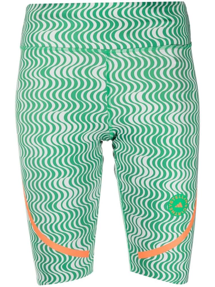 adidas by Stella McCartney TruePurpose printed cycling shorts - Green Cover