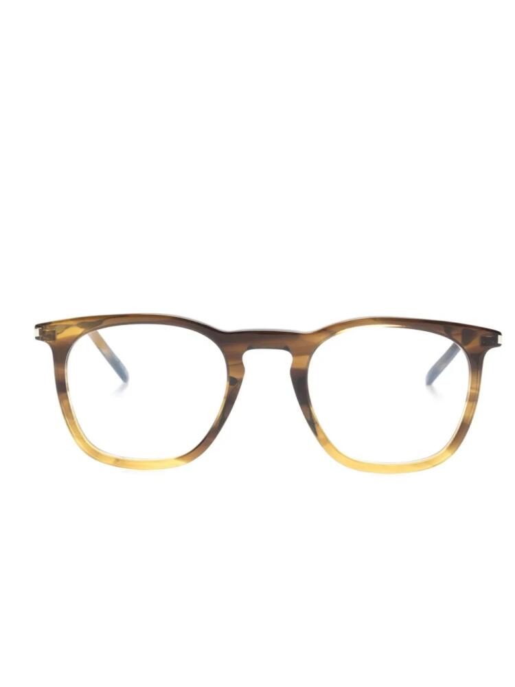 Saint Laurent Eyewear square-frame glasses - Green Cover