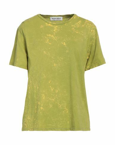 Brand Unique Woman T-shirt Light green Cotton Cover