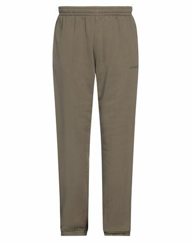 Off-white Man Pants Military green Cotton Cover