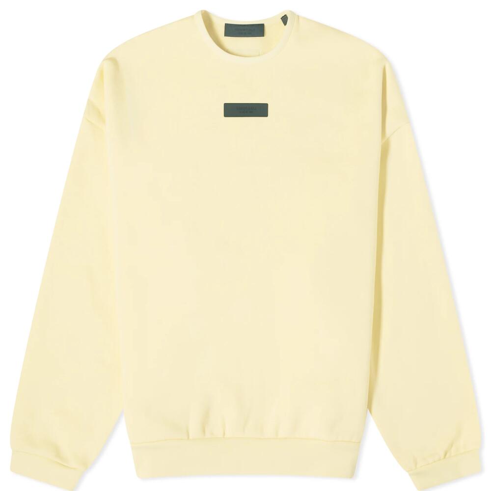 Fear of God ESSENTIALS Men's Spring Tab Detail Sweatshirt in Garden Yellow Cover