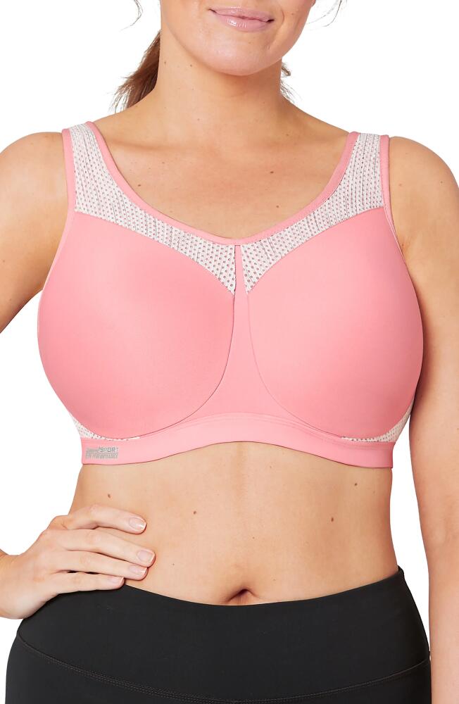 Glamorise High Impact Seamless Underwire Sports Bra in Powder Pink Cover