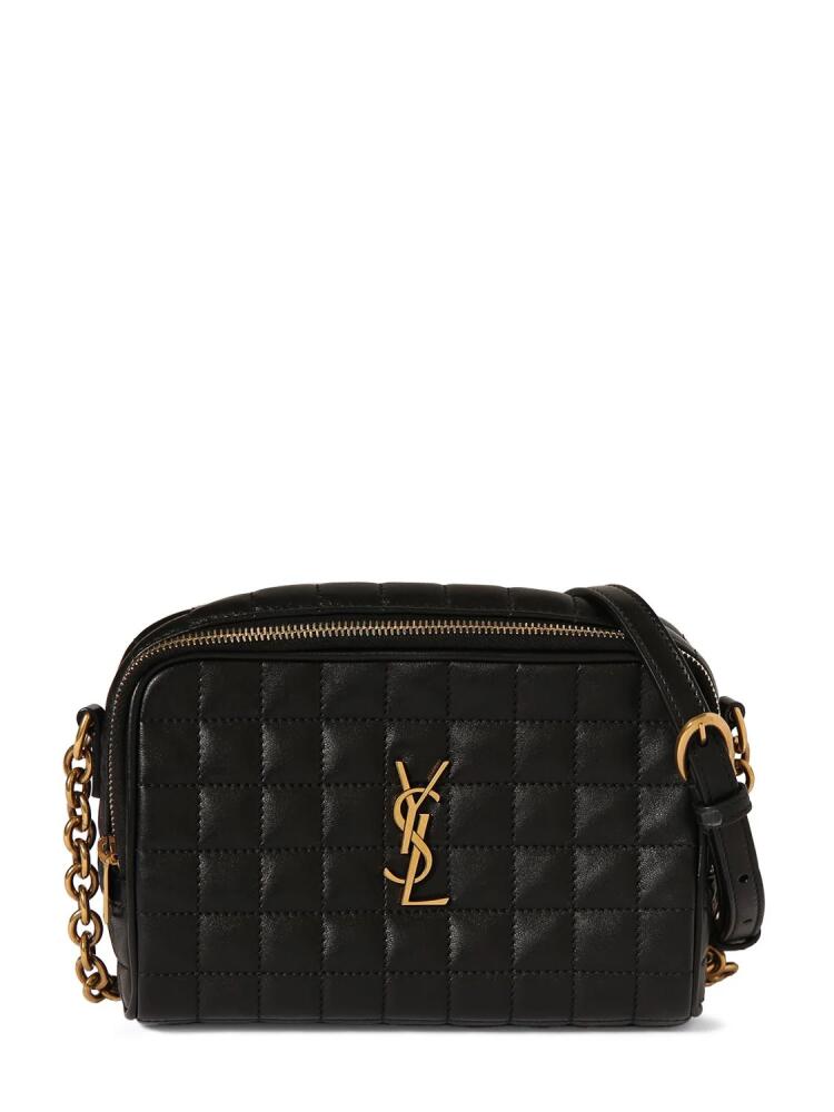 SAINT LAURENT Mini Cassandre Leather Camera Bag Cover