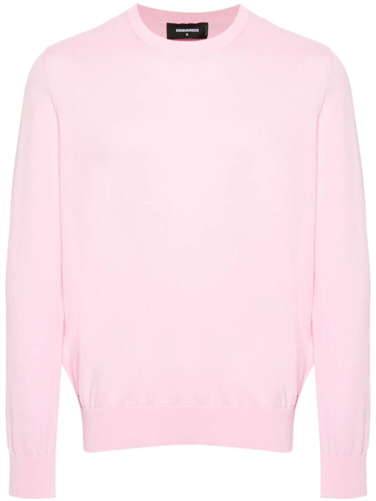 DSQUARED2 knitted cotton jumper - Pink Cover