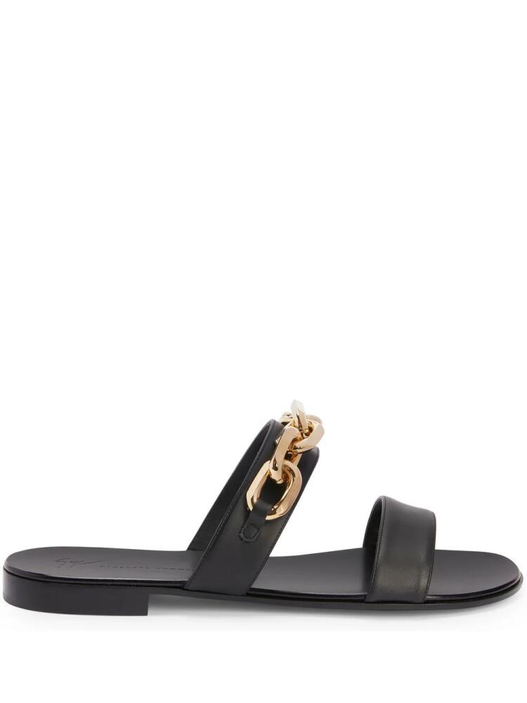 Giuseppe Zanotti Aubert chain sandals - Black Cover