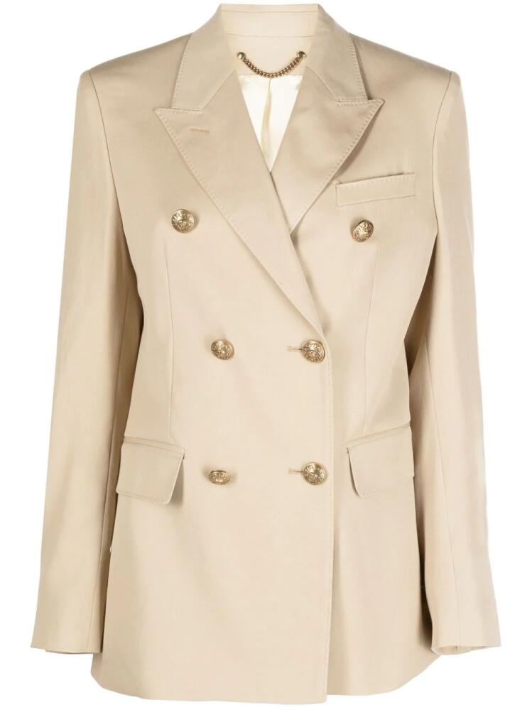 Golden Goose double-breasted virgin wool blazer - Neutrals Cover