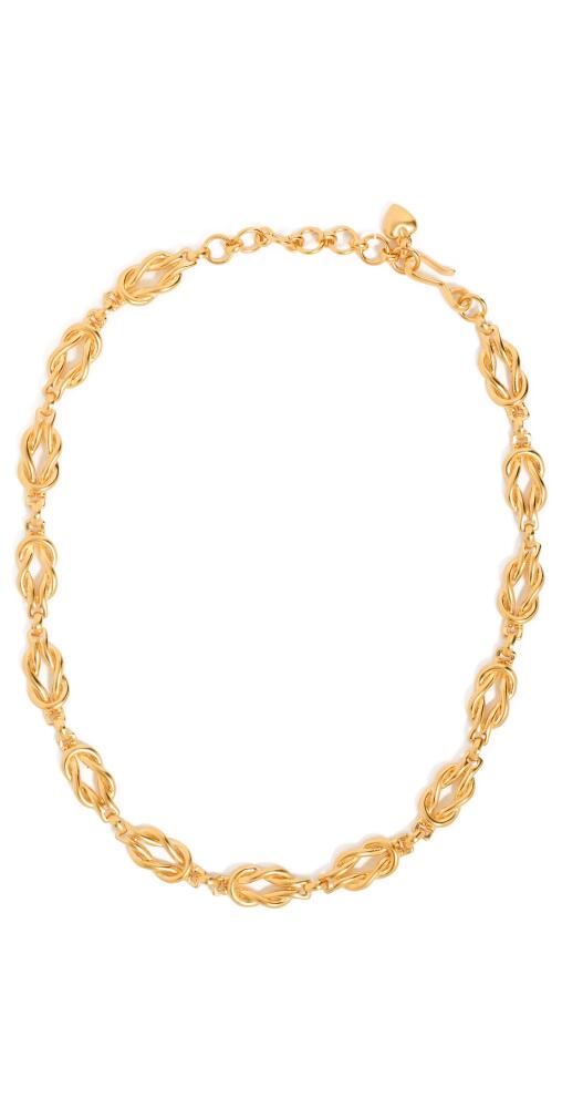 Brinker + Eliza Love Knot Necklace Gold Cover