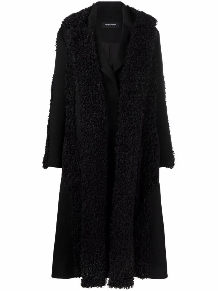 Kiko Kostadinov single-breasted oversized coat - Black Cover