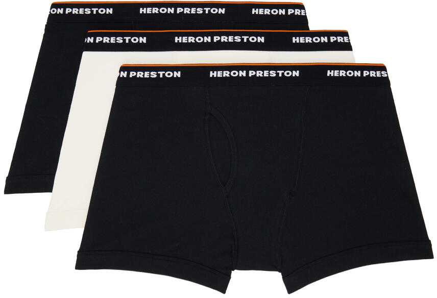 Heron Preston Three-Pack Black & White Boxers Cover