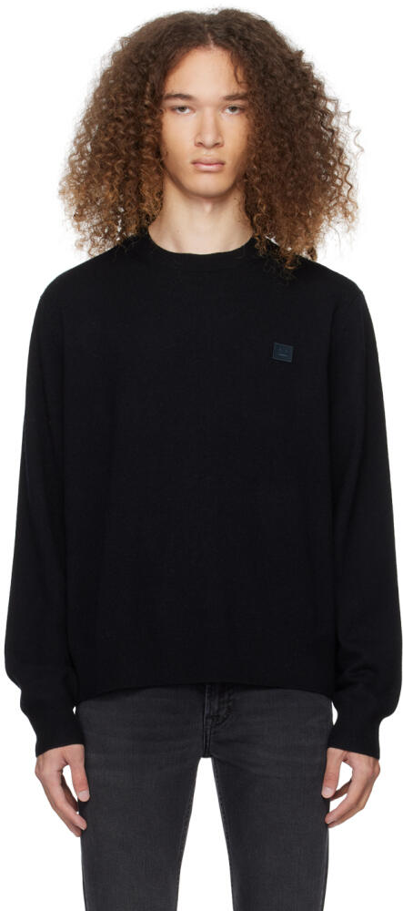 Acne Studios Black Crewneck Sweater Cover