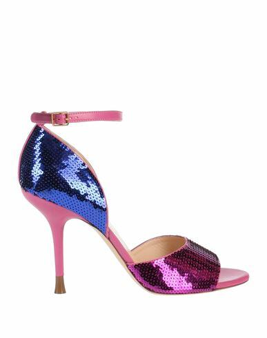 Rochas Woman Sandals Magenta Textile fibers Cover