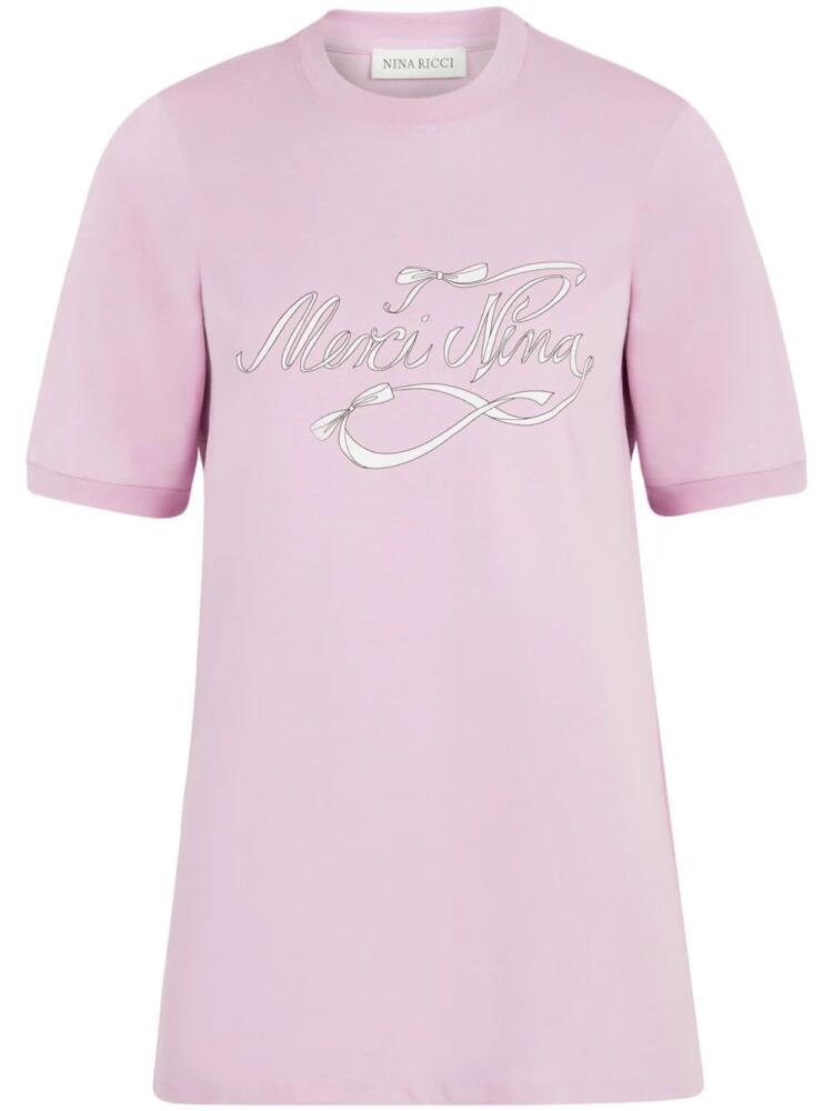 Nina Ricci Merci Nina cotton T-shirt - Pink Cover