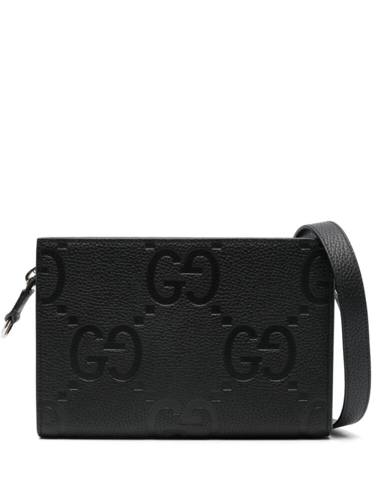 Gucci Jumbo GG leather shoulder bag - Black Cover