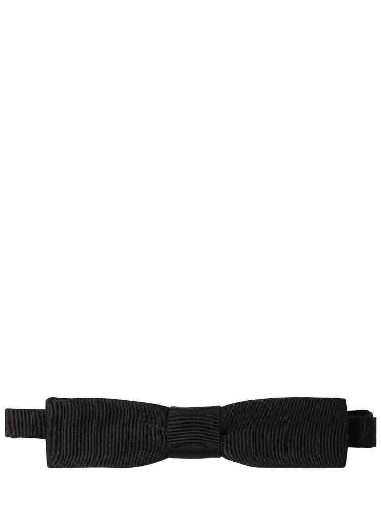 SAINT LAURENT Rectangle Wool Blend Bow Tie Cover