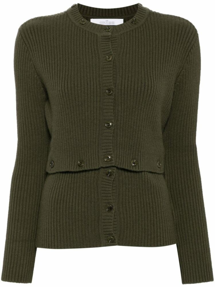 Rokh multi buttons cardigan - Green Cover