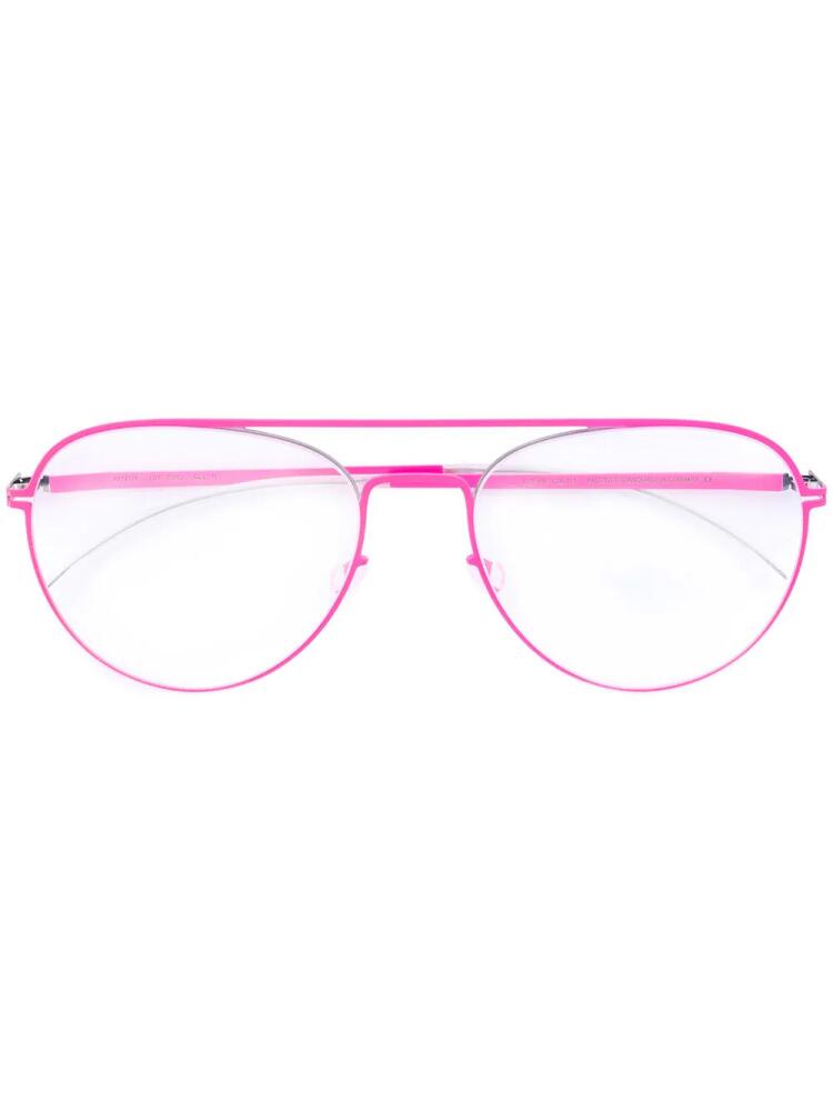 Mykita classic aviator glasses - Pink Cover