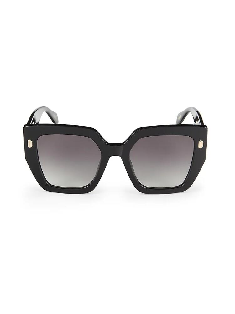 Just Cavalli Women's 53MM Geometric Sunglasses - Black Cover