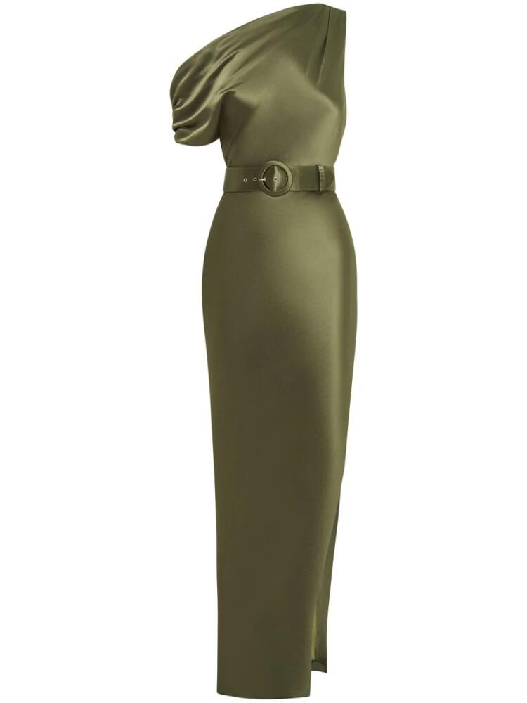 Nicholas Eartha off-shoulder gown - Green Cover