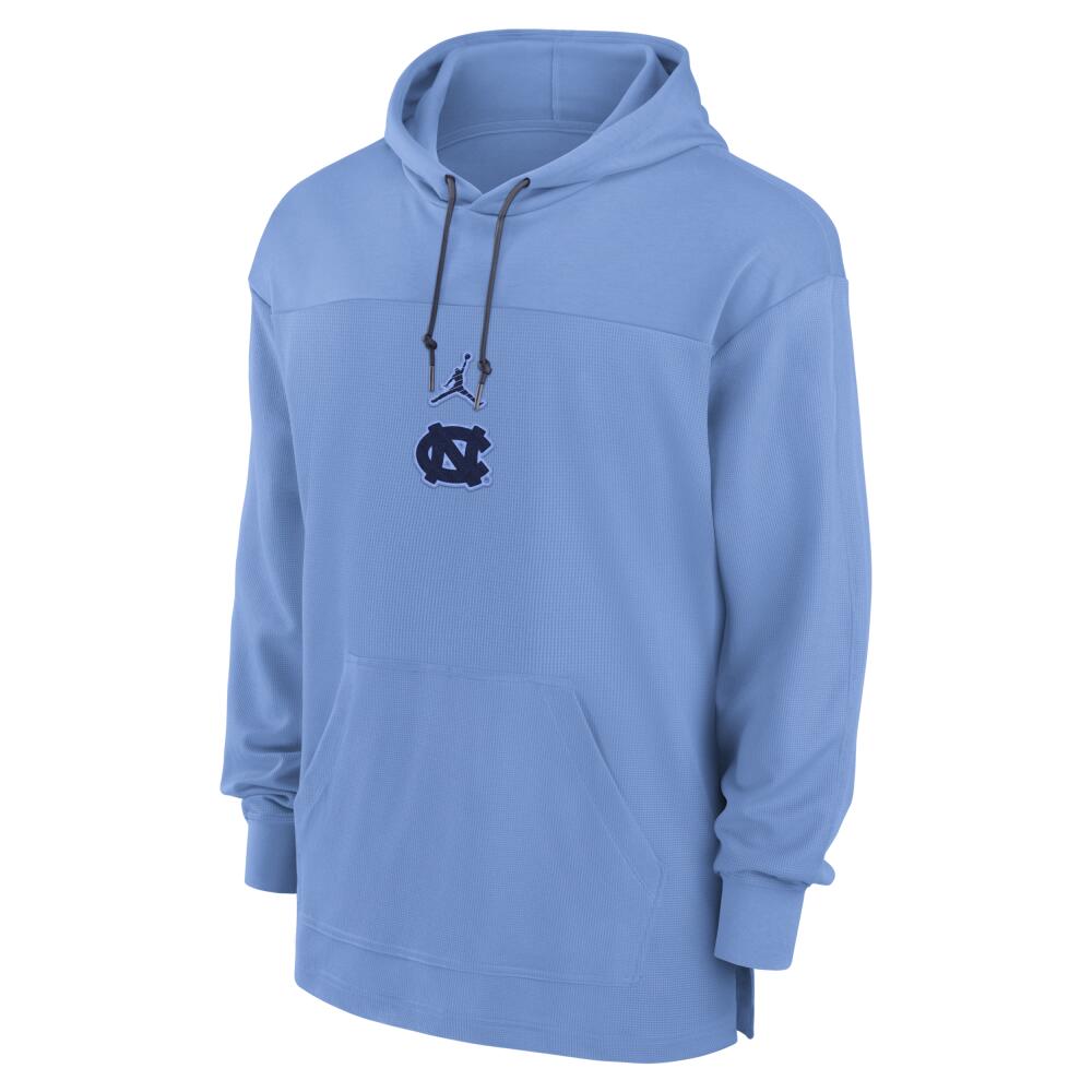 Men's North Carolina Tar Heels Sideline Jersey Jordan Dri-FIT College Pullover Hoodie in Blue Cover