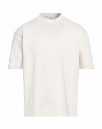 Kiefermann Man T-shirt Off white Cotton, Elastane Cover