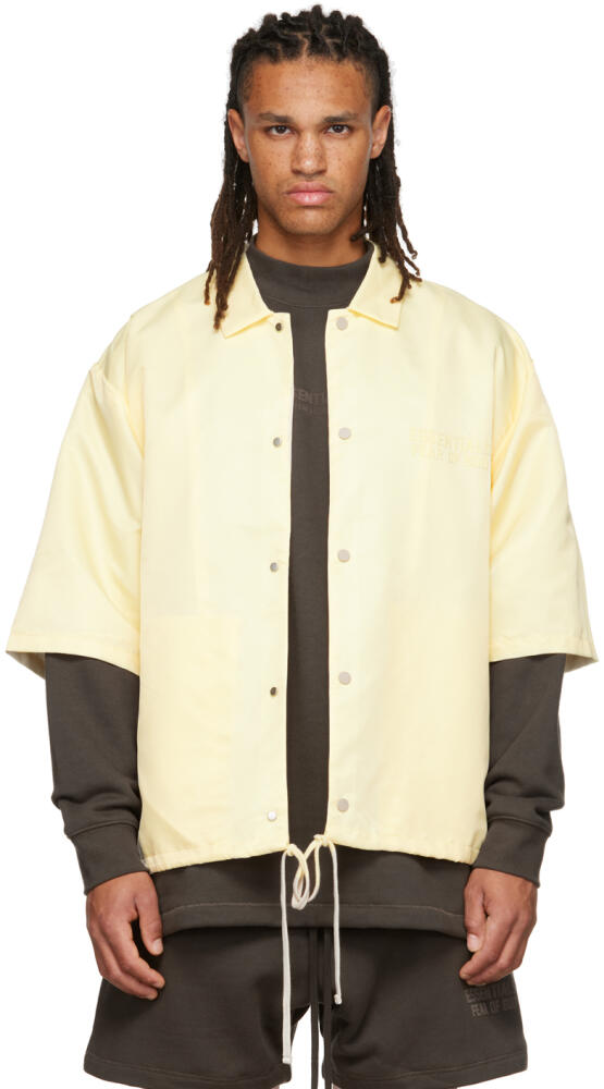 Fear of God ESSENTIALS Yellow Nylon Shirt Cover