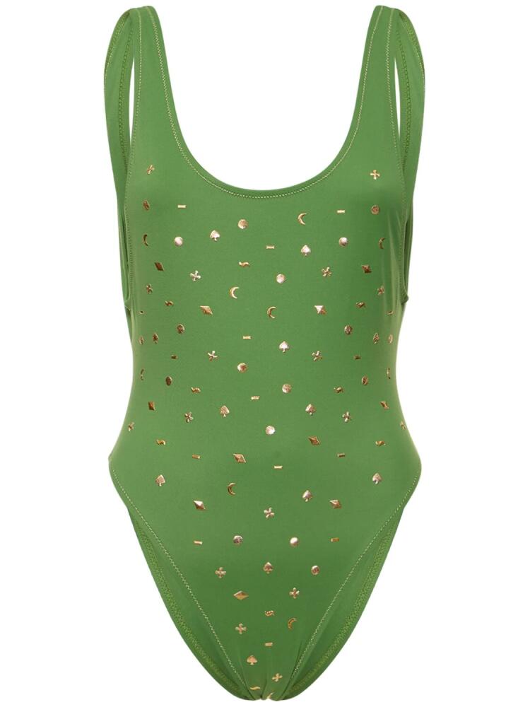 REINA OLGA Pamela Printed One Piece Swimsuit Cover