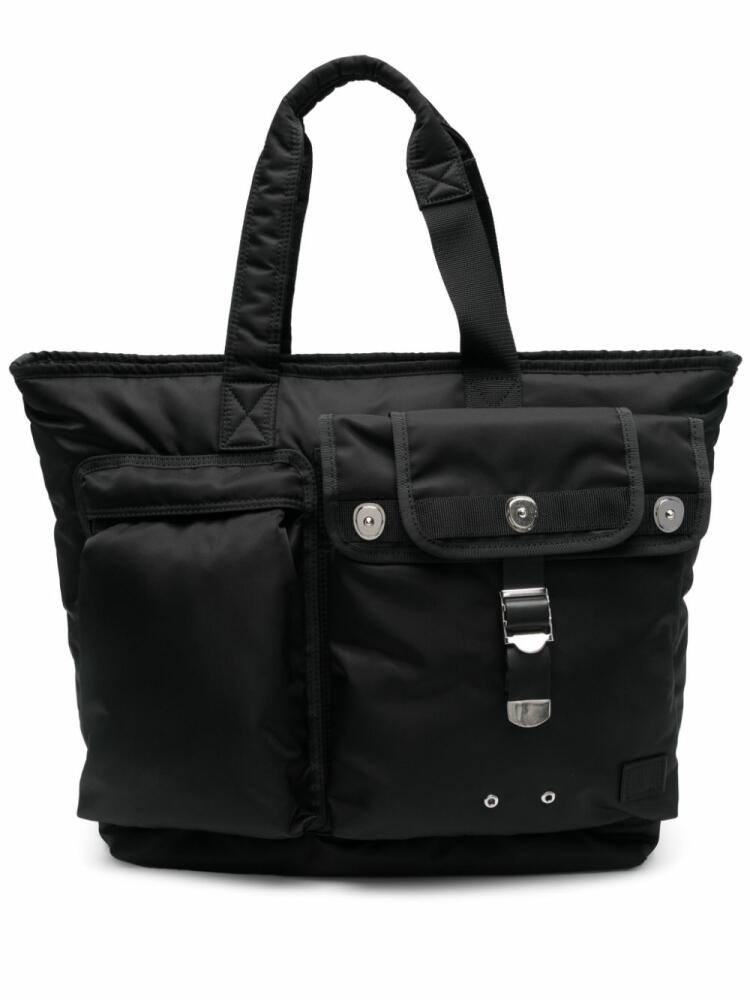 sacai x Porter Pocket tote bag - Black Cover