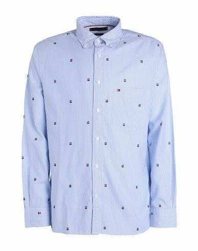 Tommy Hilfiger Man Shirt Light blue Cotton Cover